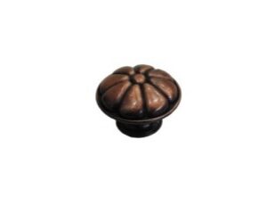 011051157 - BOTON COBRE ANTIGUO FLOR 3D 35MM