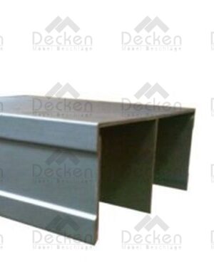022050163 - PERFIL LF  CLOSETC334 ANODIZADO PLATABARRA DE 6 METROSRIEL SUPERIOR