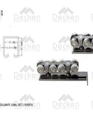 022052031 - CARRETILLA CLOSETY004 COLGANTE 150 KILOSSET I PTA