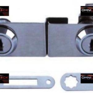 033011727 - CERRADURA P/PUERT D/VIDRIO DOS PUER/OVAL