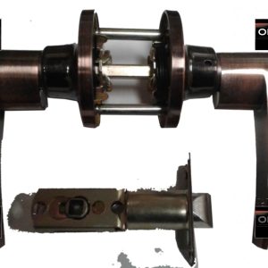 033013956 - CERRADURA DE MANIJA RECTA COBRE ANTIGUO