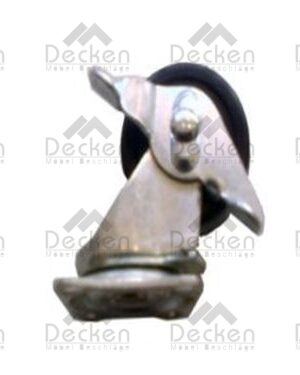 033020335 - JUEGO DE 4 RODOS  INDUSTRIAL NEGRO 40 C/FRENO