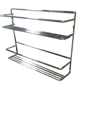 033100891 - ESPECIERO FIJO DOBLE 325X70X233?CROMADO