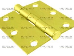 044040727 - BISAGRA DE ND CABEZA PLANA BR BRILL 2X2"