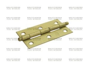 044041181 - BISAGRA MUEBLE BRONCE BRILLANTE 1 1/2