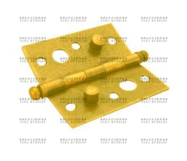 044041192 - BISAGRA SEGURIDAD BRONCE BRILLANTE 3 1/